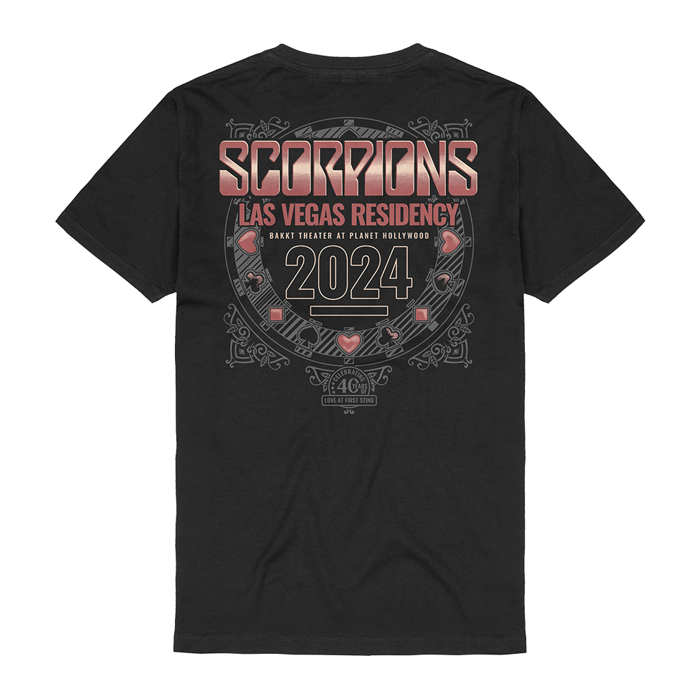 Love At First Sting Las Vegas Gamble T-Shirt Back