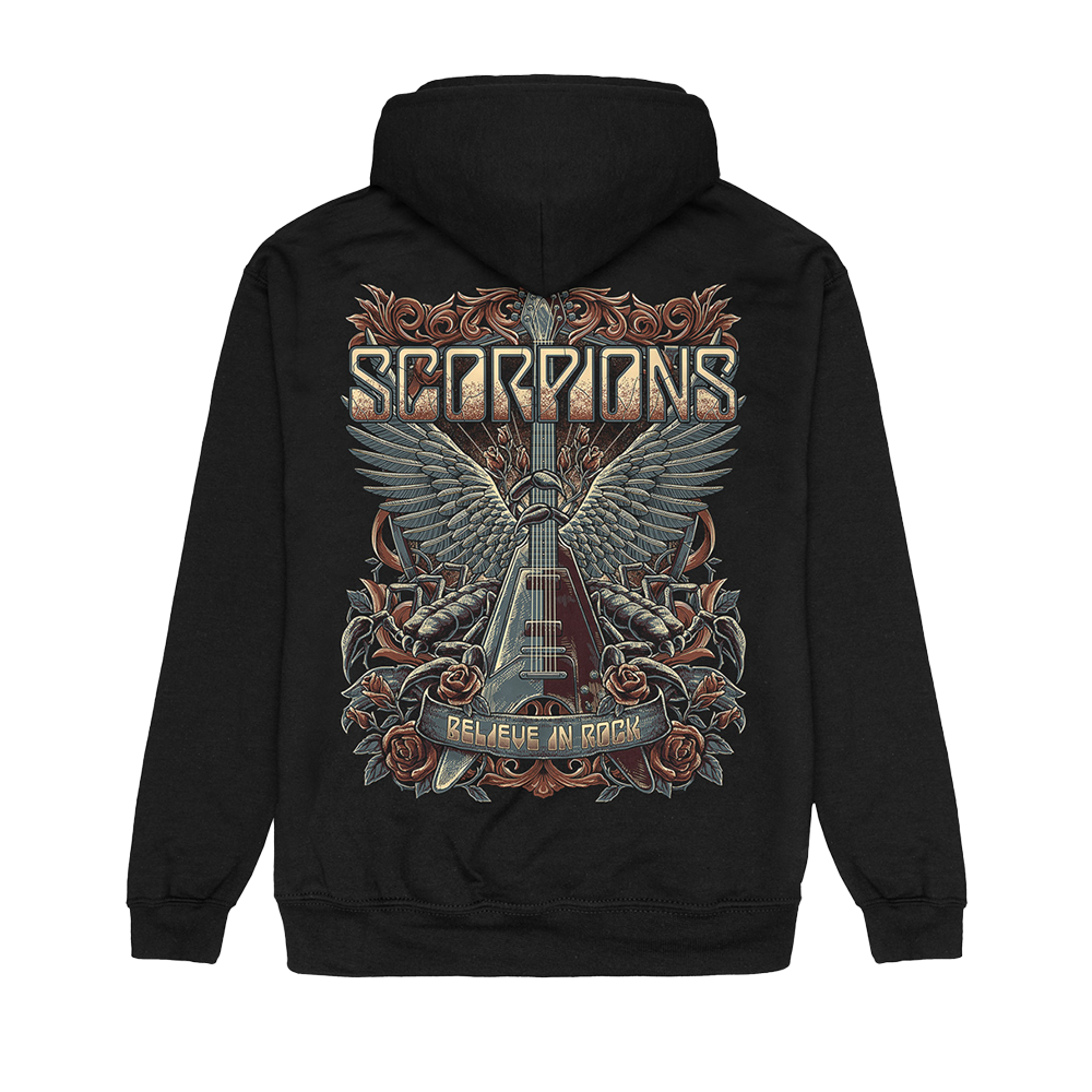 Believe In Rock Zip Hoodie Back