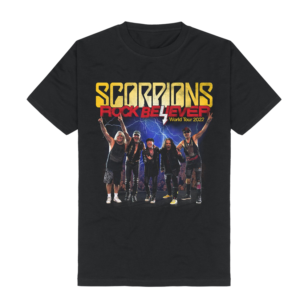 Rock Believer World Tour 2022 Photo T-Shirt Front