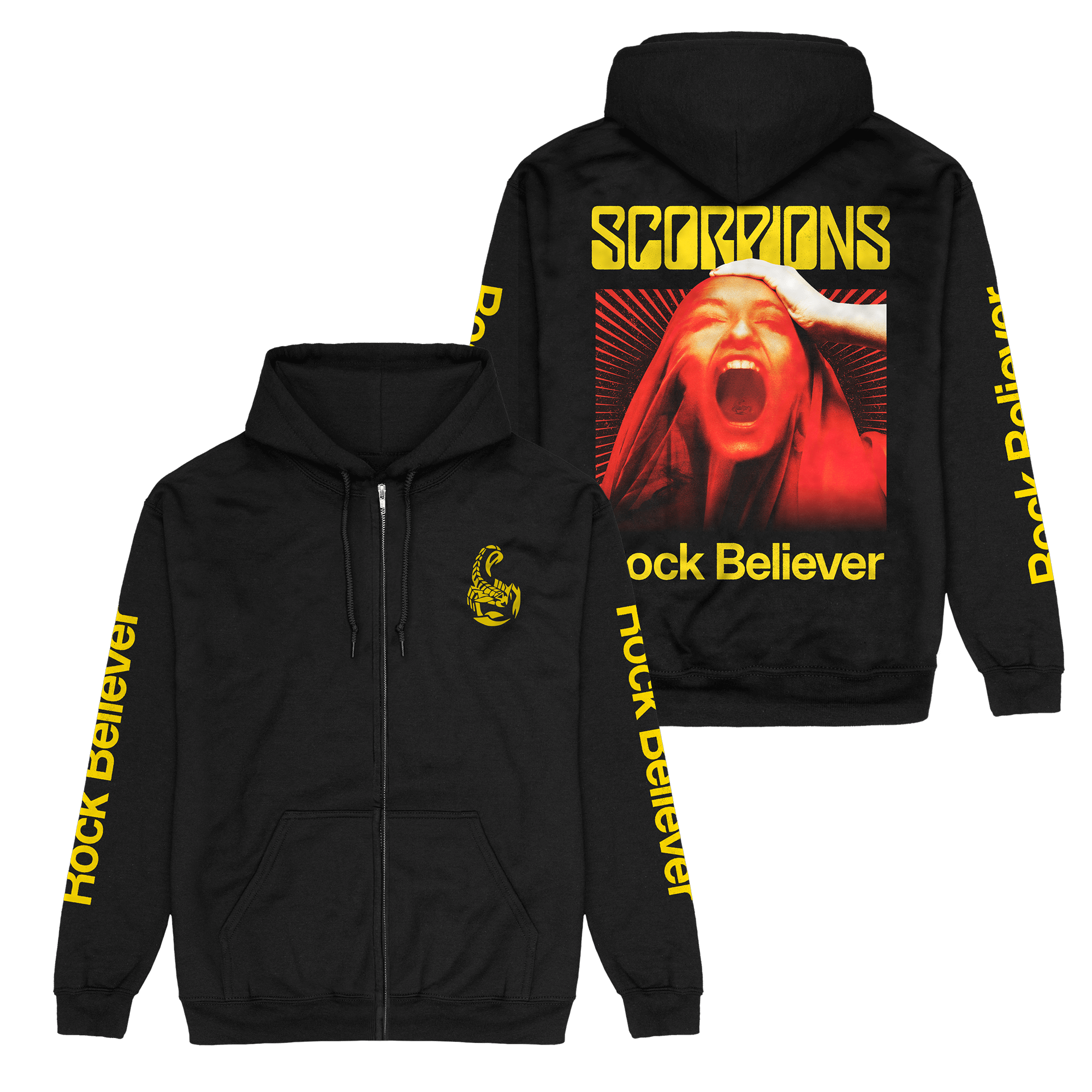 Rock Believer Zip Up Hoodie