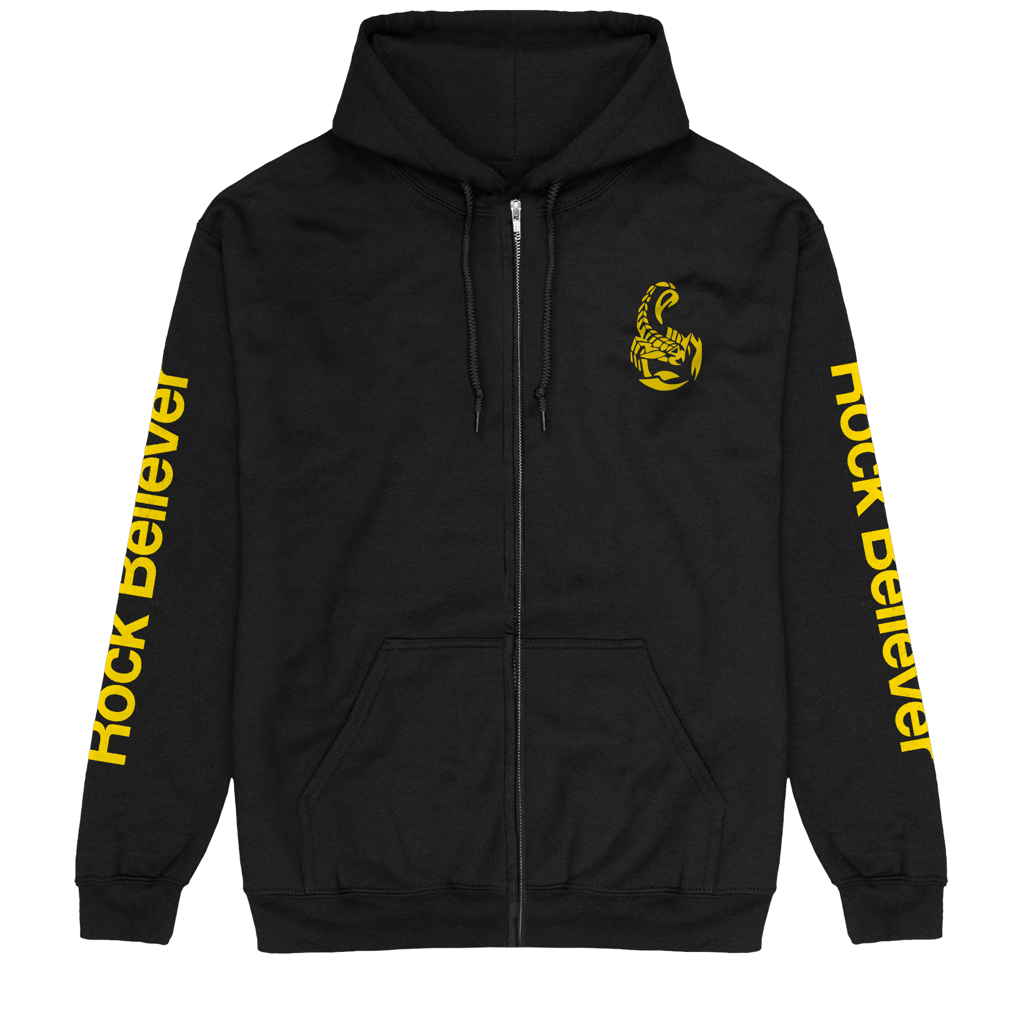 Rock Believer Zip Up Hoodie Front