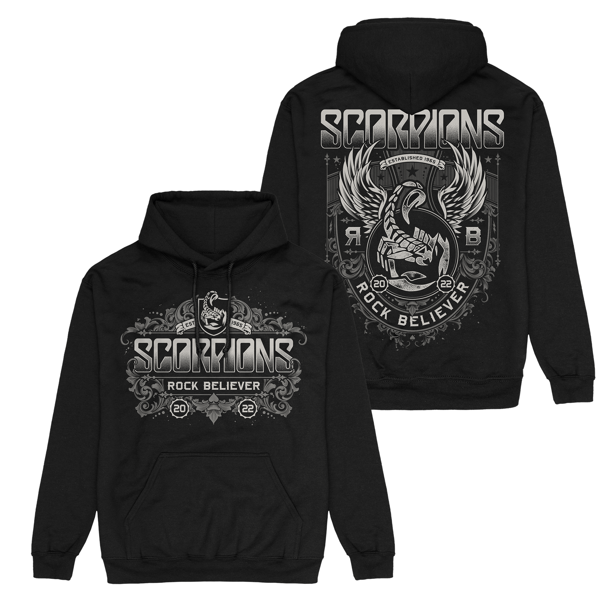 Rock Believer Ornaments Hoodie Scorpions Official Store