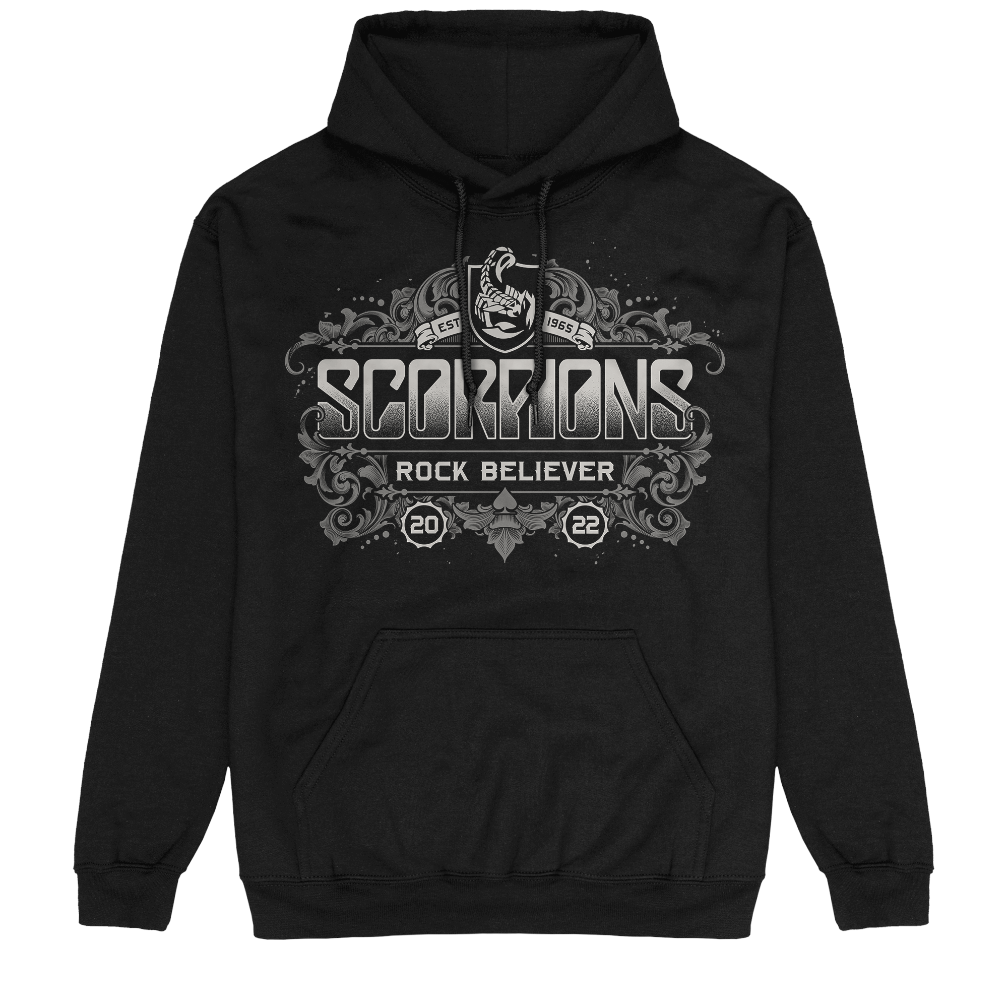 Rock Believer Ornaments Hoodie Front
