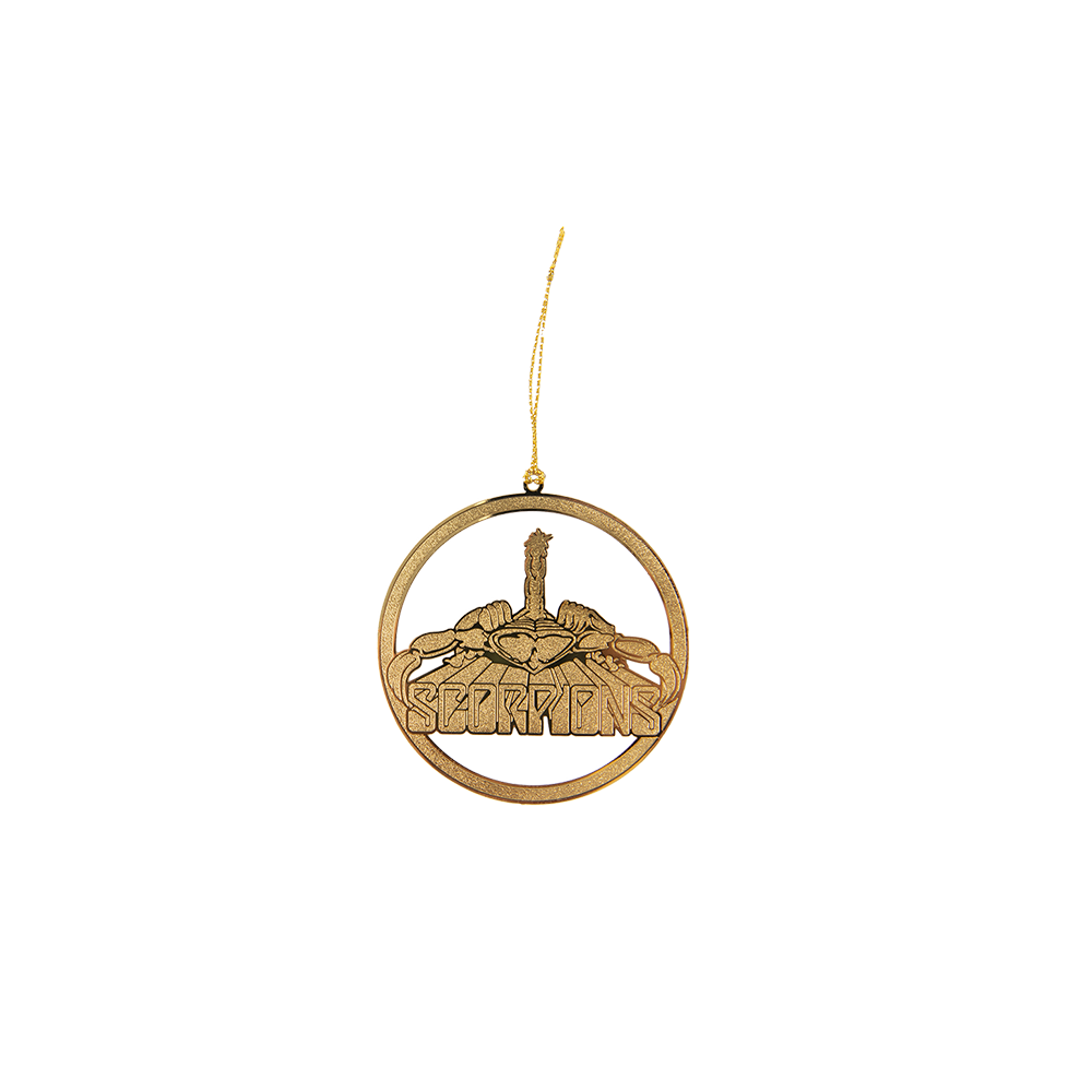 Classic Scorpion Stamped Metal Ornament