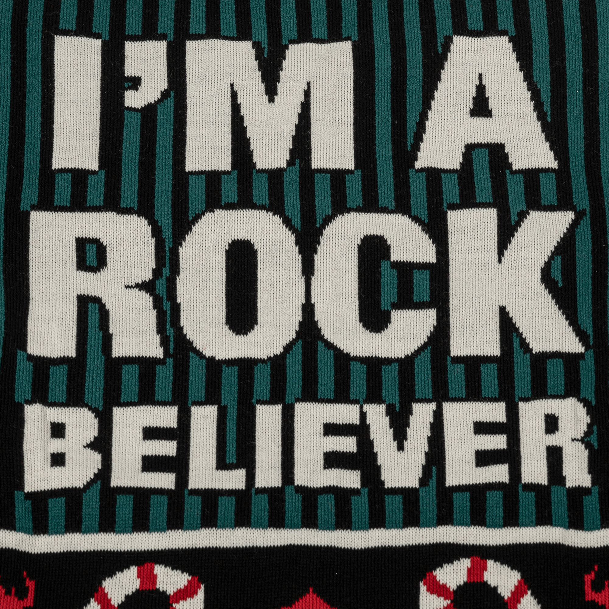 I'm An XMAS Believer Sweater Detail 2