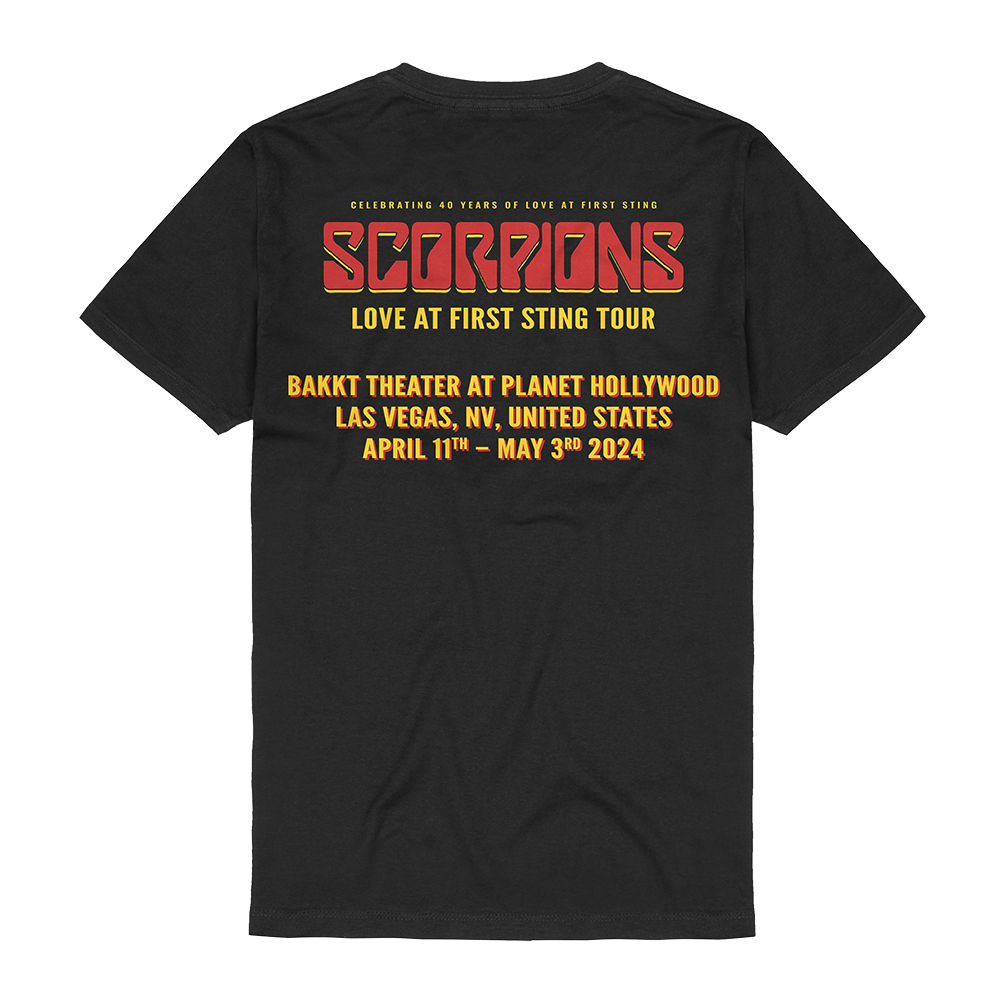 Tour Love At First Sting Las Vegas T-Shirt Back 