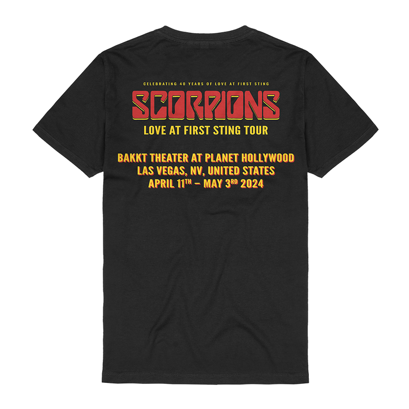 Tour Love At First Sting Las Vegas TShirt Scorpions Official Store